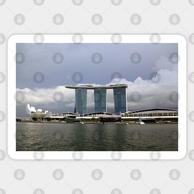 Marina Bay Sands and the ArtScience museum, Singapore Sticker by Kirkcov